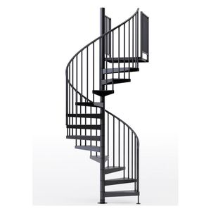 Scala a U in Acciaio Prima con Gradini in Legno, Monotrave <span class=keywords><strong>e</strong></span> Ringhiera in Vetro - Scala Flottante - Product Image 2