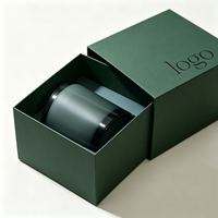 Boîte d'emballage personnalisée pour bougies, matériaux recyclés, boîte cadeau rigide en papier de luxe vide pour bougies parfumées et parfums