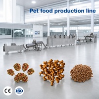 Ligne de production de machines extrudeuses pour aliments secs automatiques pour animaux de compagnie, fabrication d'aliments pour chiens et chats