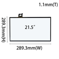 Panel de pantalla táctil capacitiva de 21,5 pulgadas, interfaz USB I2C, pantalla capacitiva de 10 contactos, Kit de superposición EETI ILITEK, quiosco