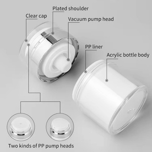 30ml 50ml 80ml 100ml Refillable Cream <b>Jar</b> Vacuum Bottle Travel Size <b>Empty</b> Container Cream and Lotion Airless Pump <b>Jar</b> - Product Image 3