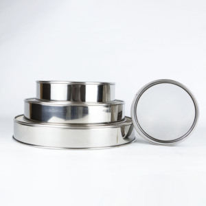 11CM di diametro addensato 304 acciaio inossidabile setaccio di farina rotondo colino polvere con manico per uso cucina - Product Image 6