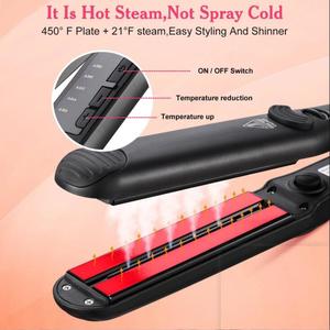 <span class=keywords><strong>Plancha</strong></span> de Vapor Profesional Más Reciente, <span class=keywords><strong>Plancha</strong></span> de Pelo de Cerámica y <span class=keywords><strong>Titanio</strong></span> de Calentamiento Rápido - Product Image 2