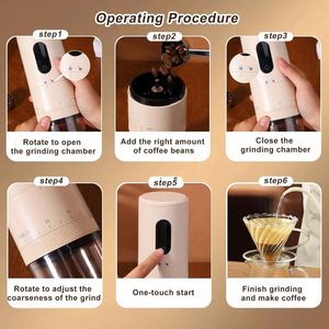 Digital New 38 Levels Adjustment 2000 Mah Wireless <b>Coffee</b> <b>Maker</b> USB Rechargeable <b>Portable</b> Electric <b>Coffee</b> Grinder for Espresso - Product Image 5