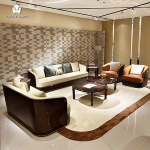 Mesa <span class=keywords><strong>de</strong></span> Centro <span class=keywords><strong>de</strong></span> Madera Maciza con Chapa <span class=keywords><strong>de</strong></span> Madera, Estilo Italiano Moderno, Mueble <span class=keywords><strong>de</strong></span> Lujo para Sala <span class=keywords><strong>de</strong></span> Estar o Villa - Product Image 2