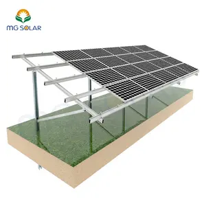 易于安装的太阳能地面安装座，用于无框太阳能地面安装系统