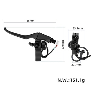 Original KuKirin Left Brake Handle with Bell for Kugoo Kirin Kukirin A1 Electric <b>Scooter</b> Left Brake Lever Left Hand Brake Handle - Product Image 2