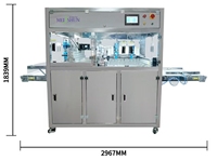 Ultrasoon automatische snijmachine van hoge kwaliteit voor voedselverwerking, geschikt voor meel, ijs, fruit, met titanium mes en hoge capaciteit.