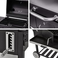 Mode un grand intérieur portable électrique brésilien charbon de bois pliant barbecues et fumeur barbecue grill mini