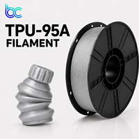 Filament TPU Mat Becreative OEM 1,75 mm 95A Surface Givrée Haute Élasticité Impression 3D Finition Lisse Bobine 1 kg Moulage