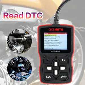 Leitor de código MST-601PRO OBD2 para motocicleta, ferramenta de leitura de código para diagnóstico de motocicleta MST 601 Pro OBDII/EOBD, para Yamaha e Honda