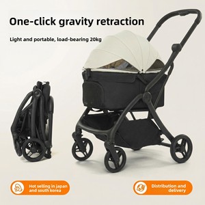 Panier de transport pliable pour animaux de compagnie à collecte automatique par gravité à un bouton, intégré pour chats et chiens, pour la promenade en extérieur, modèle transfrontalier PC206 - Product Image 5