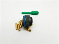 Connecteur circulaire compact 14 broches en alliage d'aluminium - D38999/26WH06SN Marque Kewei, prise droite, conception à montage sur panneau