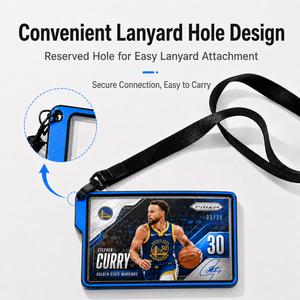 Aluminum Alloy Magnetic Graded Card Slab Protector Double-Sided Tempered Glass for Business Card <b>Display</b> <b>Case</b> Lanyard UV Anti-Ye - Product Image 6