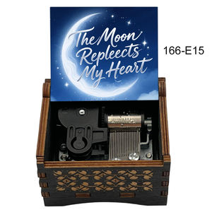 ดวงจันทร์แสดงถึงกล่องดนตรีไขลานหัวใจของฉันของขวัญส่วนตัวสำหรับเพื่อนคนรักครบรอบวันเกิด - Product Image 1