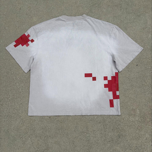 Camisetas Personalizadas de Estilo Urbano Vintage, 100% Algodón, Corte Cuadrado, Estampado Gráfico, Lavado Ácido - Product Image 2