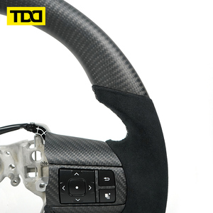 Volante de Fibra de Carbono Real TDD Compatible con Toyota Sport, Estilo Racing en Forma de D, Personalizable - Product Image 4