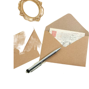 การ์ดอวยพรพร้อมซองกระดาษคราฟท์สุดหรูสำหรับงานแต่งงานขอบคุณธุรกิจออกแบบได้ตามที่ต้องการ - Product Image 3