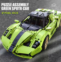 Mould King 13074 Voiture de sport haute technologie 1:8, modèle MOC, blocs de construction, jouets, super voiture de course, jouet éducatif STEM pour cadeau