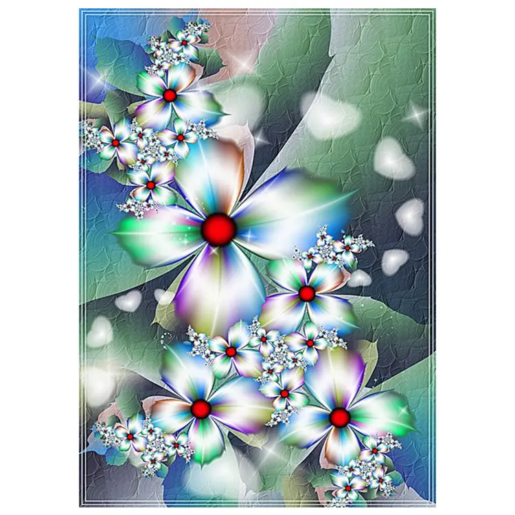 Home Decoratie Schilderen Abstracte Kunst Bloem Schilderen Canvas Diy 5D Diamant Schilderen