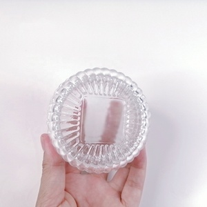 Bán Buôn 100Ml Rỗng Sang Trọng Độc Đáo Vỏ Hình Nến Chủ Sở Hữu Thủy Tinh Trong Suốt Nến Lọ Với Nắp Cho Nến Làm - Product Image 5