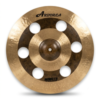 Cymbale de batterie professionnelle 16 pouces en bronze B20, série Gravity, perforée O-Zone, pour kit de batterie