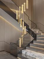 CBMMart Escalier de luxe de qualité supérieure avec fils de marbre et éclairage LED au design moderne