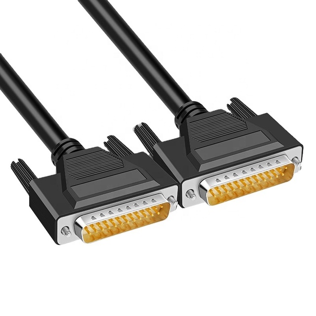 Factory Wholesale D-Sub Cable Shielded Db25 Male to Male Female Extension Cable 25pin D-sub Cable