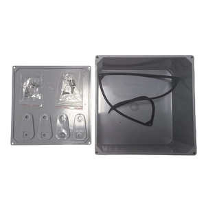 8 "x 8" x 4 "màu xám <span class=keywords><strong>PVC</strong></span> hộp nối với vít Bìa NEMA 4/4X/6P vuông không thấm nước điện hộp ETL được liệt kê - Product Image 4