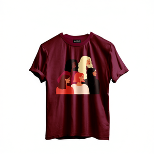 T-shirt grafica da donna con stampa 'Empowered Women', 100% cotone, girocollo, casual, manica corta, tessuto jersey con stampa digitale. - Product Image 1