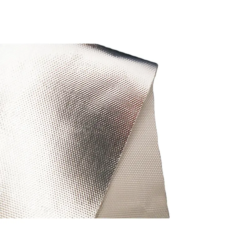 Support Custom Design Aluminum Coated Foil Fiberglass Mesh Fabric