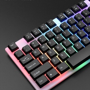 Skyloong Ice Armor BK30 Full Size RGB Backlit Membrane Gaming Keyboard Wired <b>USB</b> <b>Plug</b> and Play 104 Keys - Product Image 3