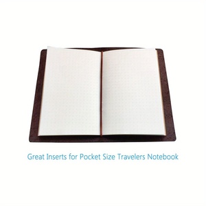 Cuaderno diario punteado, bolsillo 3x5,5 Memo Book Papel de cuadrícula de puntos gruesos-Total 96 hojas/192 páginas - Product Image 5