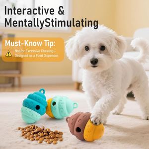 Pelota Dispensadora de Gel de Sílice Multifuncional Ecológica para Perros y Gatos, Resistente a Mordidas y Duradera, Artículos para Mascotas - Product Image 2