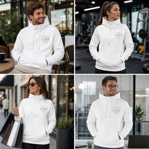 Sudaderas con capucha para hombre Sudaderas con capucha <span class=keywords><strong>de</strong></span> cuello alto una mezcla perfecta <span class=keywords><strong>de</strong></span> estilo Confort y Sporty Vibes Blue Club Hoodie - Product Image 6