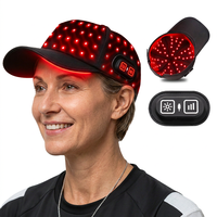 Cappello per Terapia a Luce Rossa Wireless Ricaricabile a Prezzo di Fabbrica, Cappello LED per Terapia a Luce Infrarossa