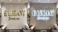 Enseigne extérieure en métal et acrylique, enseigne 3D personnalisée avec logo, signalétique murale, enseigne rétroéclairée par LED pour magasin, entreprise, enseigne extérieure