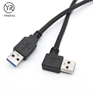 Câble d'extension USB 3.0 Type A à 90 degrés (gauche et droite) avec gaine en nylon blindée, charge rapide 5A, pour ordinateur/<span class=keywords><strong>appareil</strong></span> <span class=keywords><strong>photo</strong></span>, 30-50 cm - Product Image 5