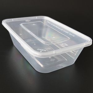 2022 promotion plastic takeaway food container eco friendly disposable takeaway plastic storage food container with lids