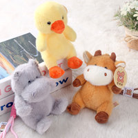 Peluche en forme de pingouin pour enfant, animal animal mignon de l'océan, vache, canard, pingouins