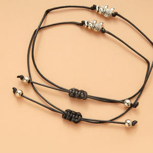Bracelet en papier tressé à la main pour Couples, cordon tressé à la main, réglable, en forme d'éléphant, croix, papillon, <span class=keywords><strong>Distance</strong></span> - Product Image 5