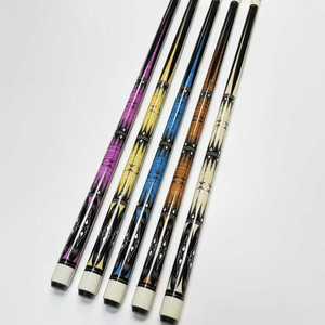 Queue de billard deux pièces légère de haute qualité, 21 oz, en érable canadien, joint en acier inoxydable, embout de 13 mm, poignée brillante, personnalisable - Product Image 2