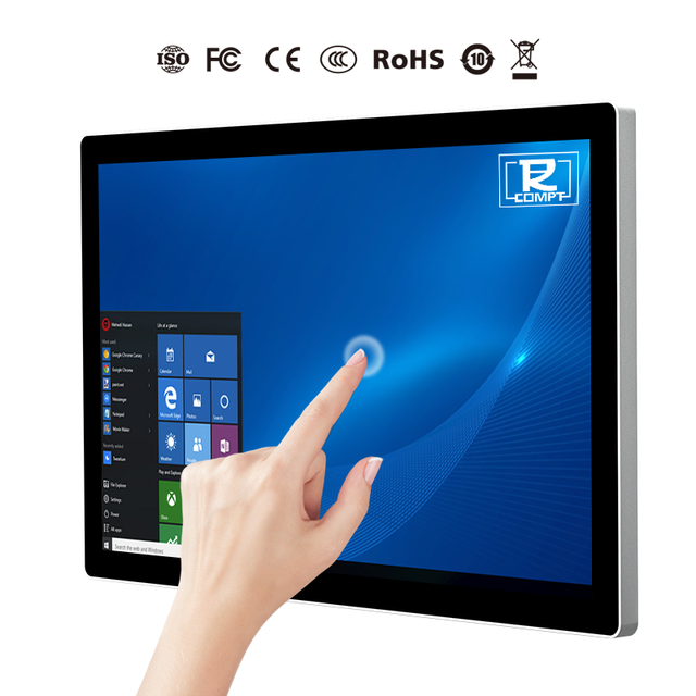 Custom Industrial All-in-One Panel PC 10 Point Capacitive Touch Screen Waterproof IP65/IP67/IP68X 15"/17"/15.6" Sizes Multi-OS