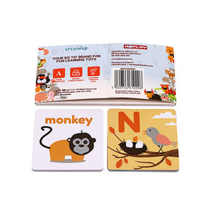 Развивающие карточки с алфавитом и словами для малышей, сенсорные карточки с индивидуальной печатью для обучения чтению - Product Image 6