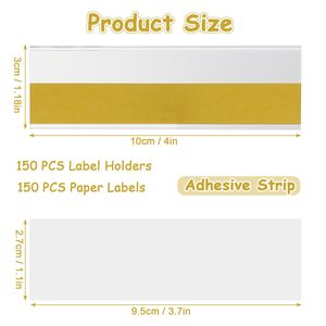 Bande de prix de porte-étiquette en plastique PVC adhésif pour supermarché - Product Image 6