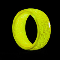 Bagues Scintillantes Lumineuses Multicolores en Résine Épaisse, Mode Fiançailles et Cadeau pour Hommes et Femmes avec Sertissage