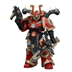 JOYTOY Warhammer40K World Eaters Khorne Berzerker1 <span class=keywords><strong>Figurine</strong></span> d'action à l'échelle 1/18 Modèle articulé <span class=keywords><strong>Figurine</strong></span> de collection Accessoires - Product Image 1