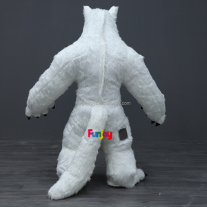 भेड़िया पोशाक वयस्क पूर्ण inflatable शुभंकर सूट प्रदर्शन लंबे बाल inflatable पार्टी हेलोलीन - Product Image 3