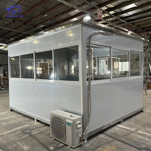 บูธเคลื่อนที่ บ้านสำเร็จรูปจากตู้คอนเทนเนอร์ โครงสร้างเหล็กชุบสังกะสี ฉนวนกันความร้อนและกันลม - Product Image 1