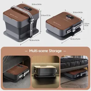 Masajeador de pies inteligente portátil, lavabo de baño de Spa con burbujas de calor, cuidado de la salud para jacuzzi, bañera de lavado de pedicura - Product Image 3